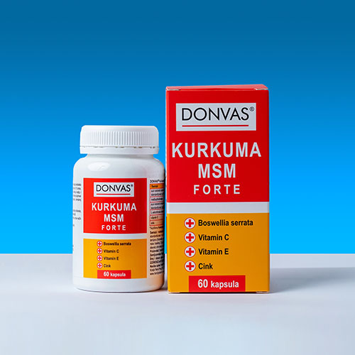 DONVAS® CURKUMA MSM forte, 60 capsules, nutritional supplement